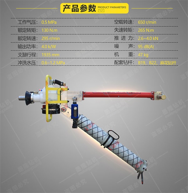 墨隆氣動幫錨桿鉆機(jī)